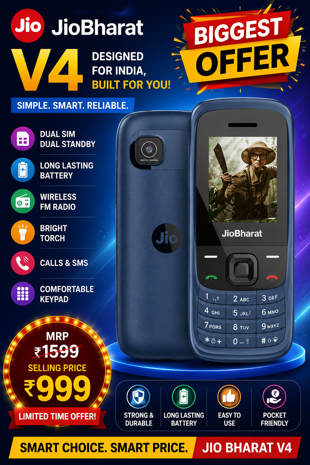 jio Bharat V4 4G
