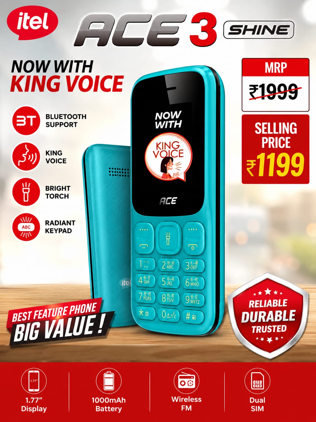 Itel ace 3 shne