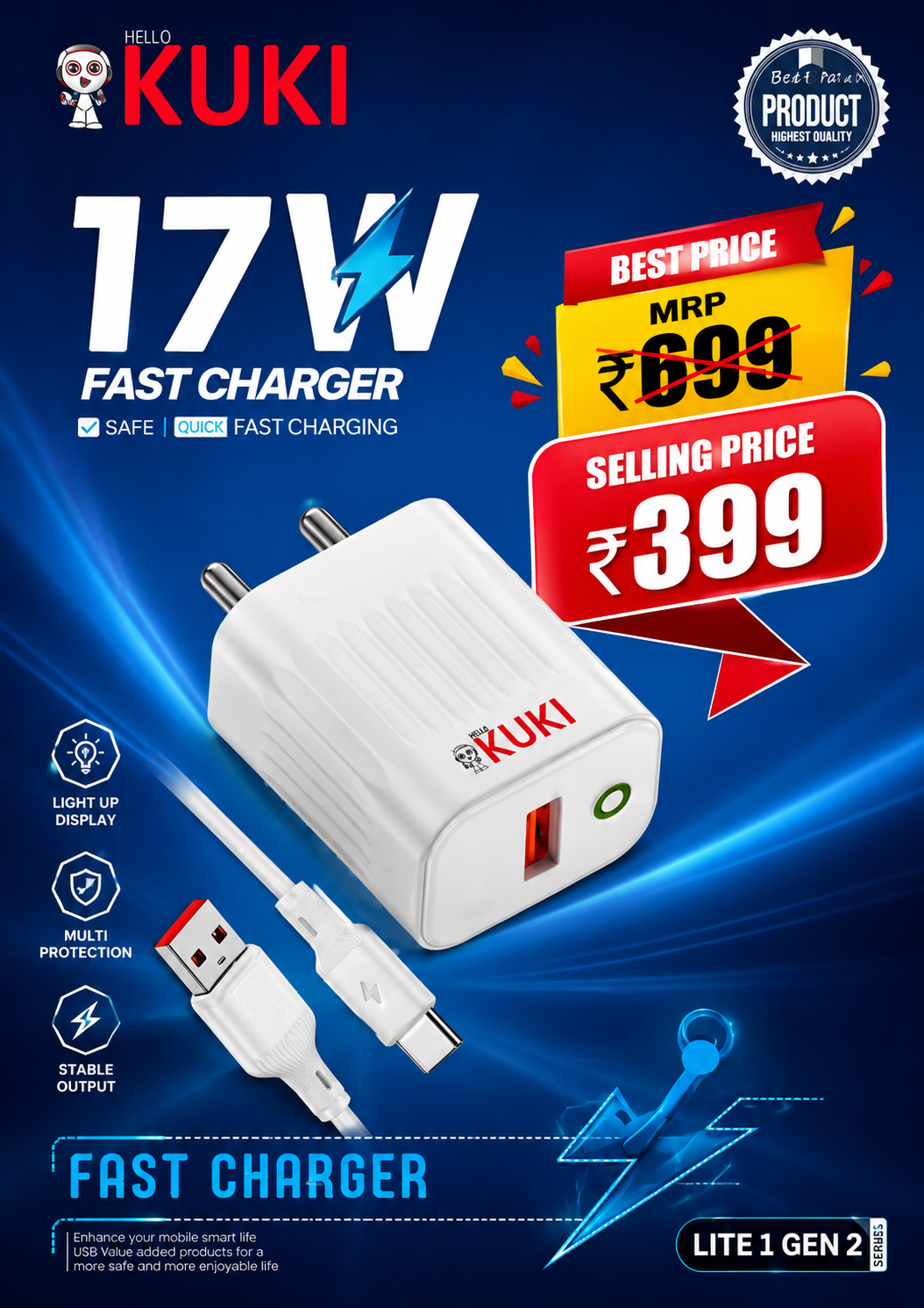 Kuki 17w Changer