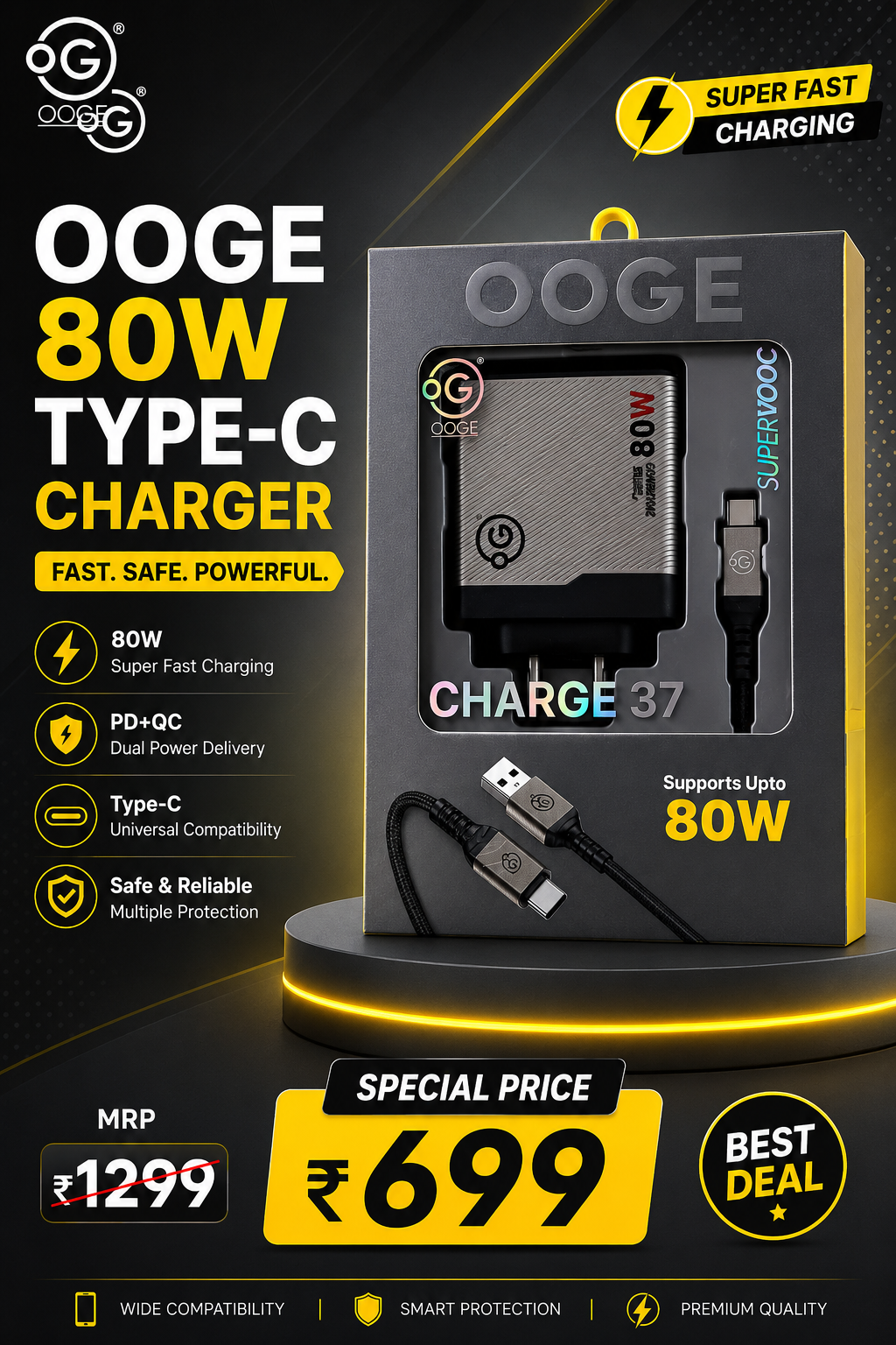 OOGE 80W TYPE -C CHARGER