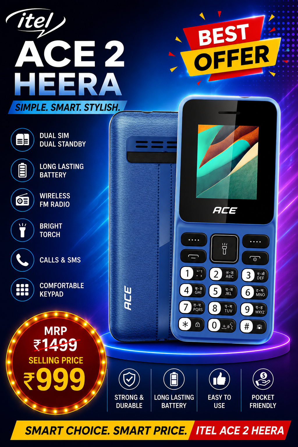 itel ace 2 heera