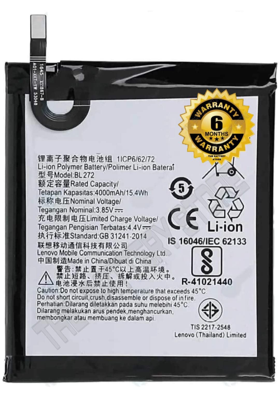 BL272=LENOVO K6 POWER