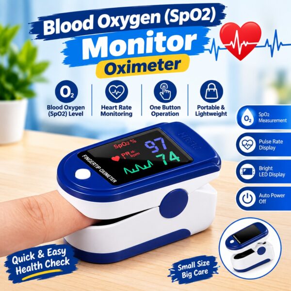 Blood oxygen (spo2) monitor oximeter