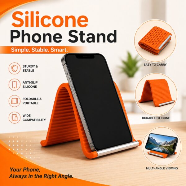 Silicone phone stand