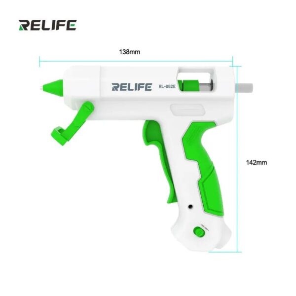 Relife RL-062E Hot Melt Glue Gun With RL-097 10Pcs Glue Sticks
