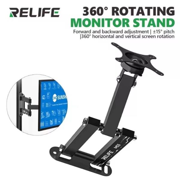 RELIFE MS3 360° Rotating Monitor Wall Mount stand For 14-27 inches Screen
