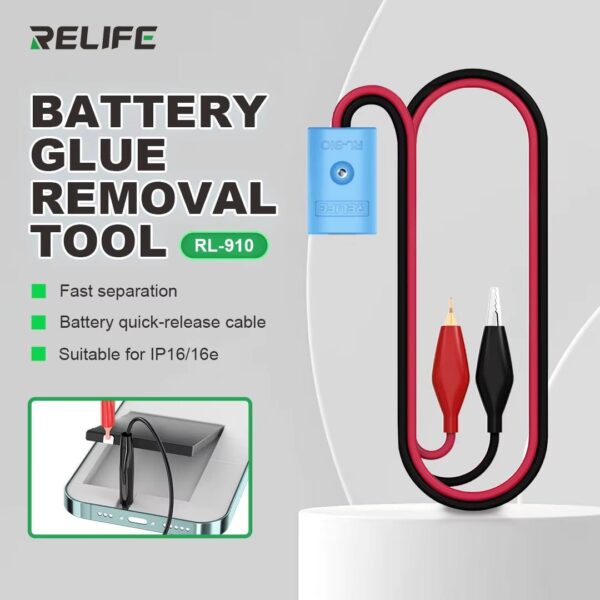 Relife RL-910 Battery Quick-Release Cable Built-in Smart Chip for Separation iPhone Battery Gule