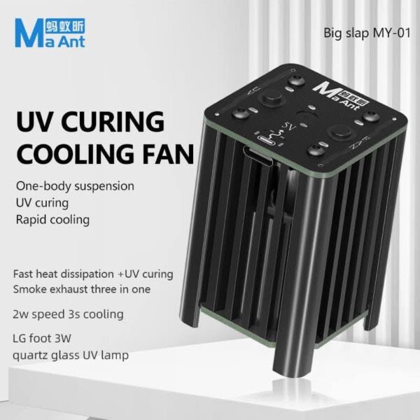 Maant Uv curing and cooling fan