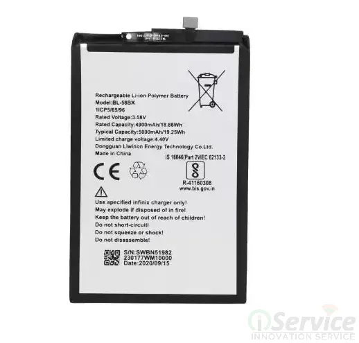 BL58BX=INFINIX HOT 9/HOT 9 PLAY/X650 SERIES